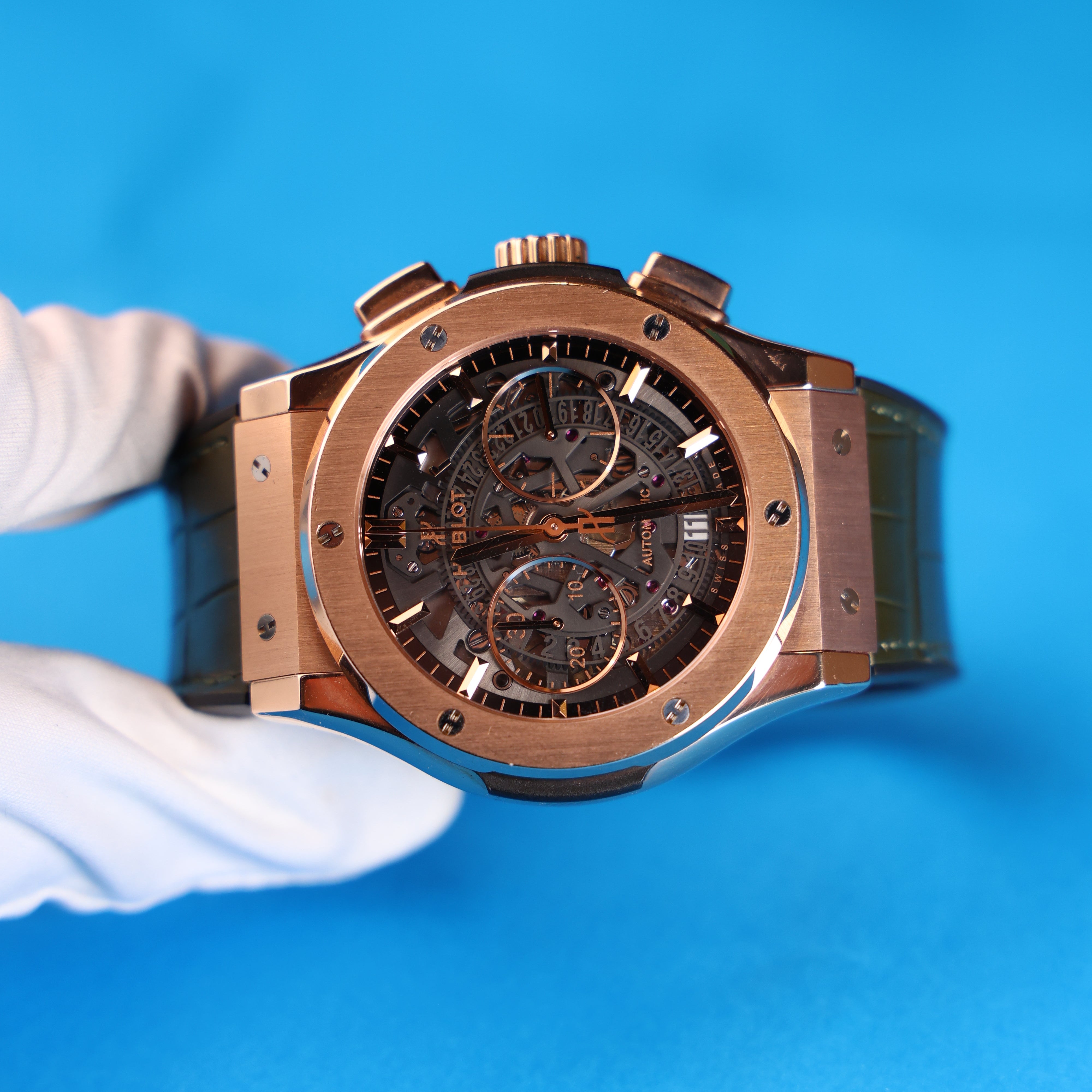 Hublot 45mm Classic Fusion Aerofusion King Gold