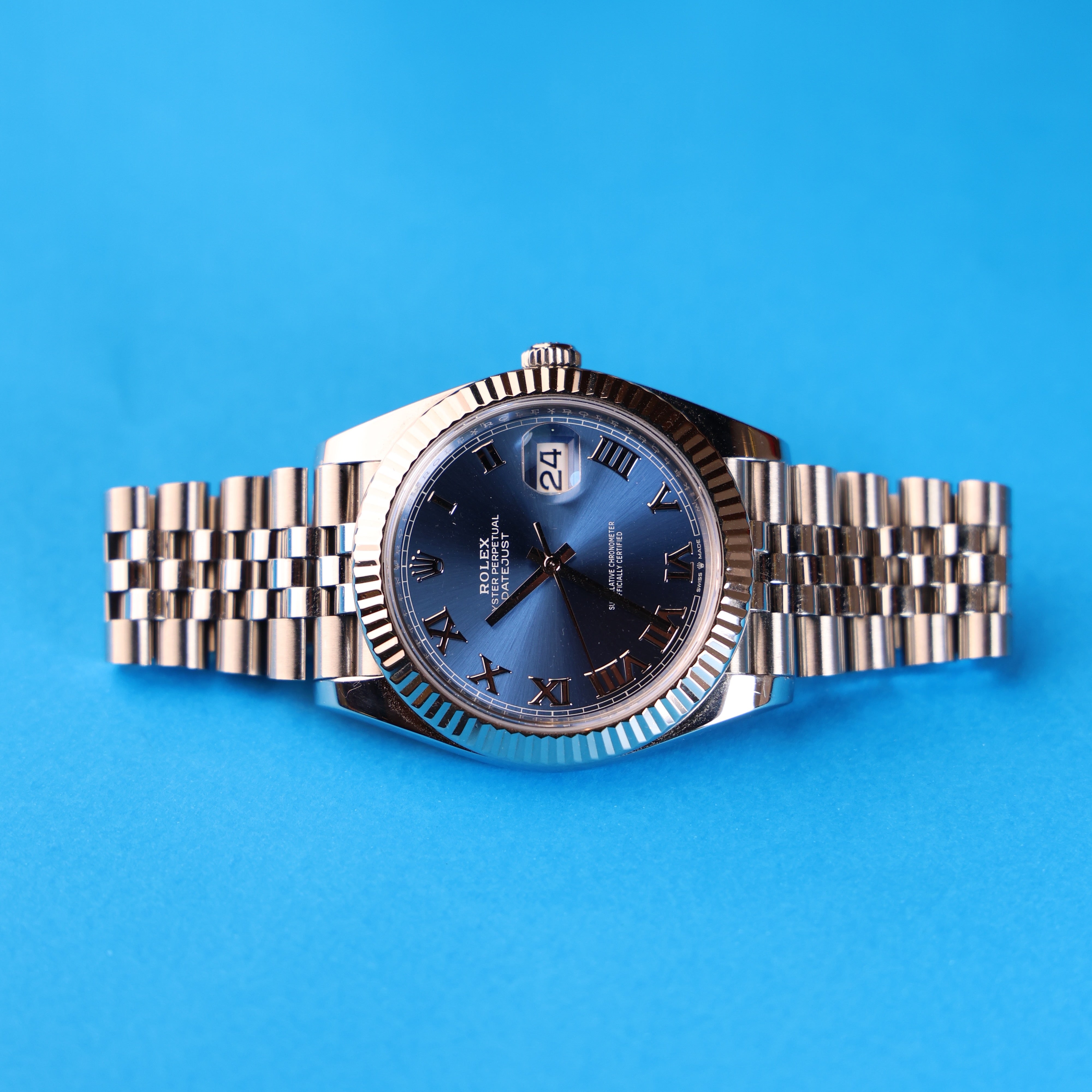 Rolex Datejust Azzuro Blue 41mm